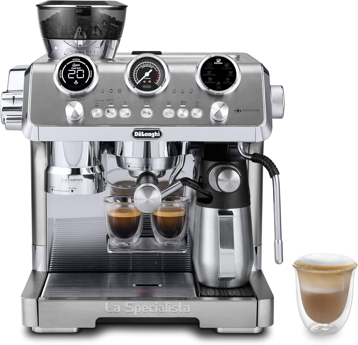 De'Longhi La Specialista Maestro Espresso Machine with Grinder.